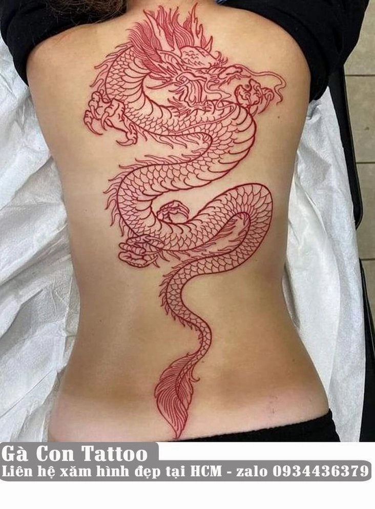 Hình xăm rồng phong cách Nhật Bản