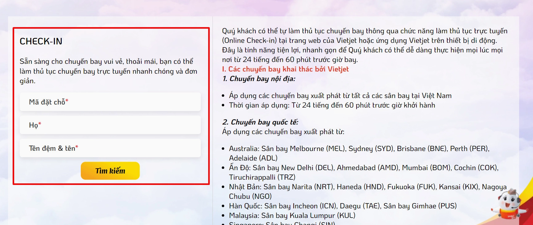 Check-in Online Vietjet Trên Điện Thoại: Hướng Dẫn Từng Bước Cực Dễ 2026! Hướng dẫn check-in online Vietjet Air khi bay quốc tế qua điện thoại