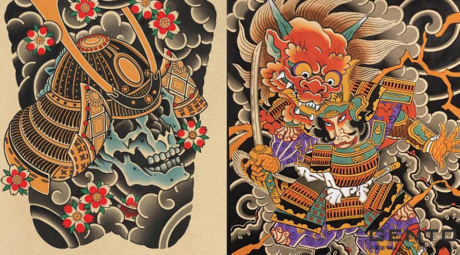 Khám phá Hình Xăm Samurai Nhật Cổ: Biểu Tượng Sức Mạnh & Danh Dự