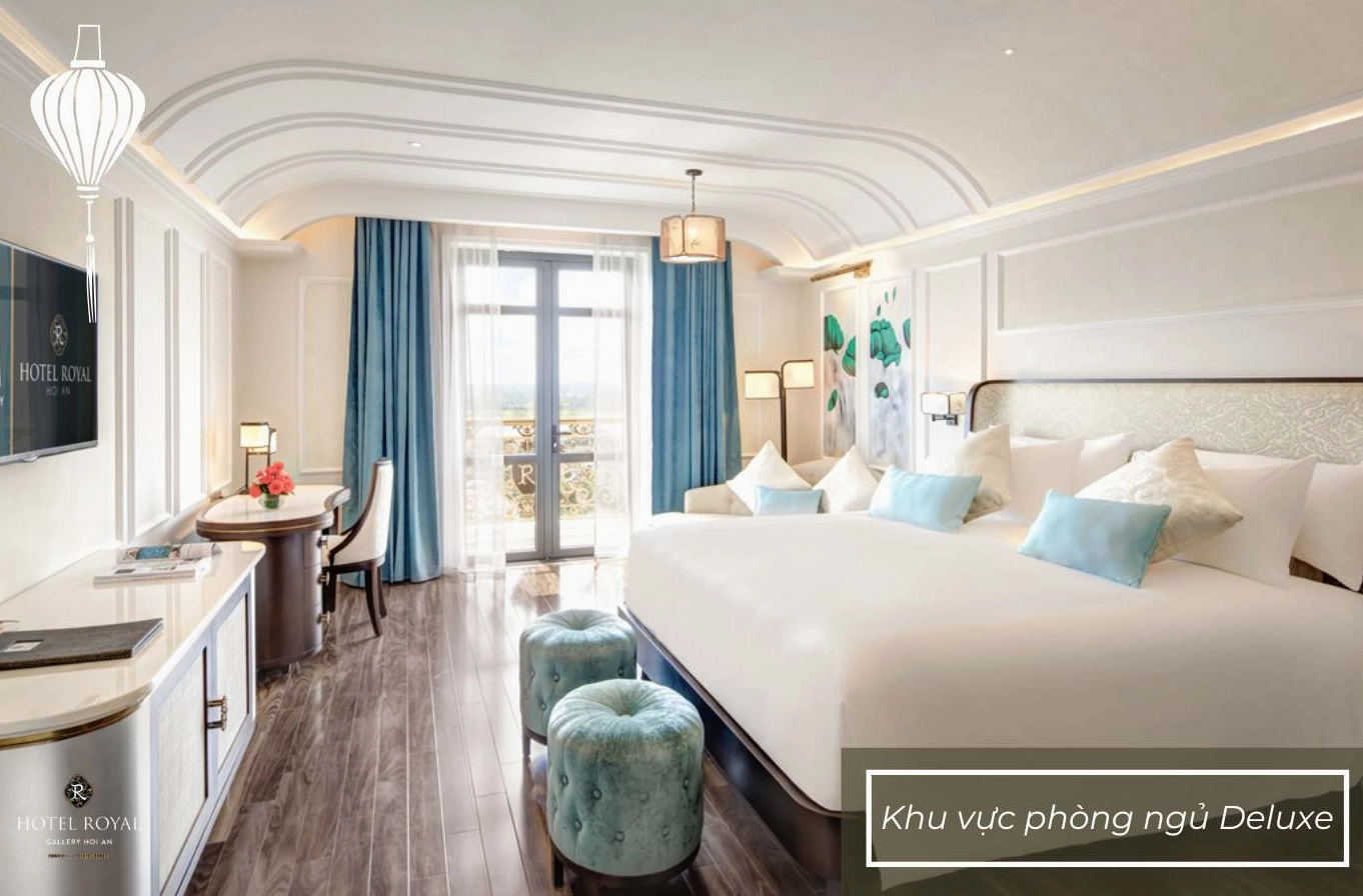 Khu vực phòng ngủ trong phòng Deluxe