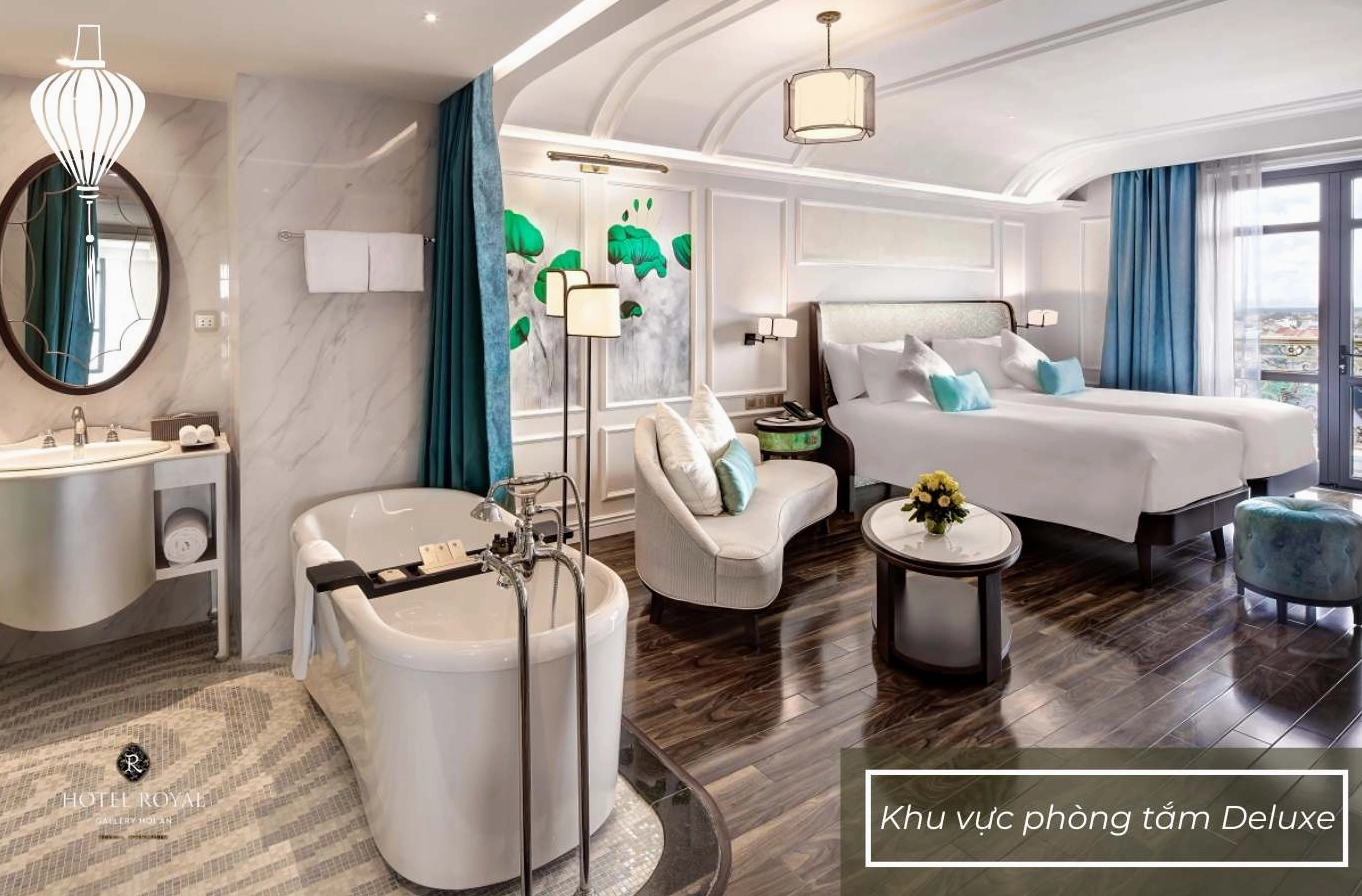 Khu vực phòng tắm trong phòng Deluxe