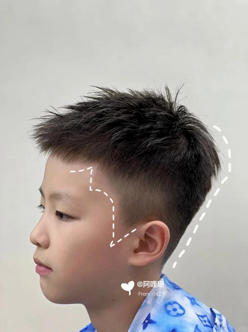 Kiểu tóc nam cho bé trai gọn gàng và đáng yêu