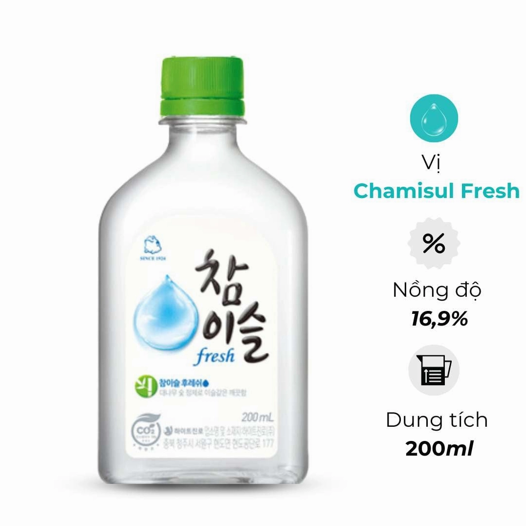 Ly Jinro Chamisul Fresh với đá
