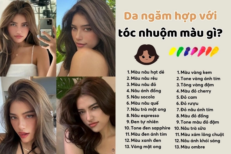 Màu Tóc Cho Da Ngăm: Bí Quyết Thăng Hạng Nhan Sắc 2026