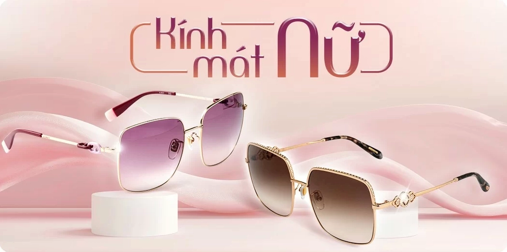 Một cô gái trẻ trung đeo kính mát nữ thời trang