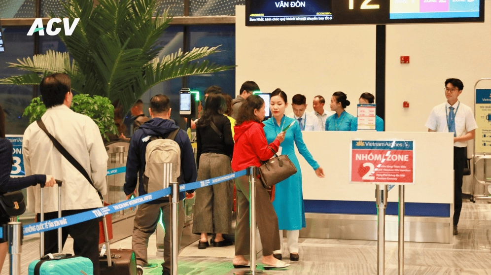 Một góc bên trong nhà ga Sân bay Phù Cát