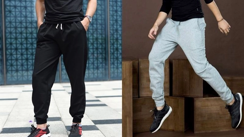 Quần Jogger Là Gì? Khám Phá Xu Hướng Thời Trang 2026 Nam giới phối quần jogger với áo thun và giày thể thao
