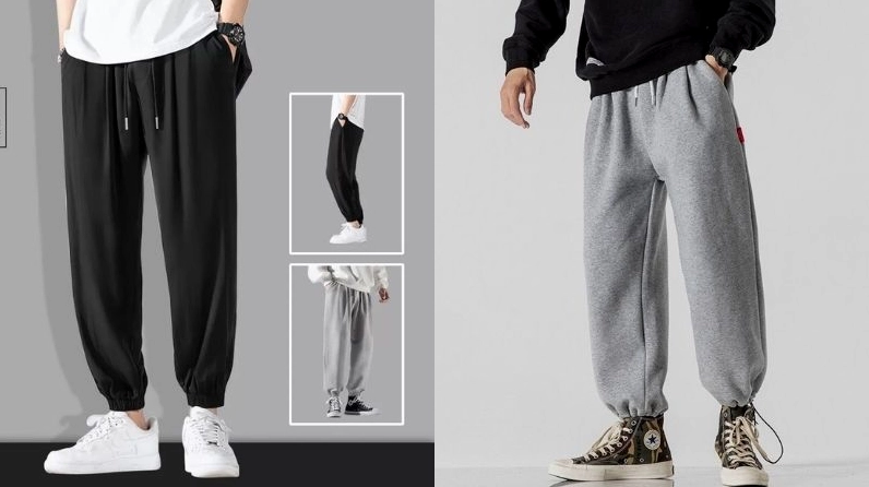 Quần Jogger Là Gì? Khám Phá Xu Hướng Thời Trang 2026 Nữ giới phối quần jogger với áo hai dây và giày sneaker