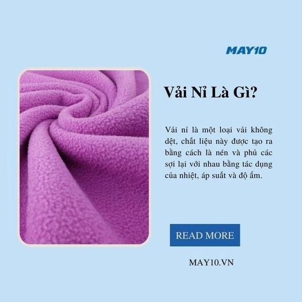 Độ mềm mại của vải nỉ