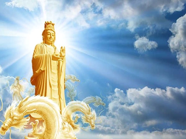 Phật xuất hiện trên bầu trời trong giấc mơ