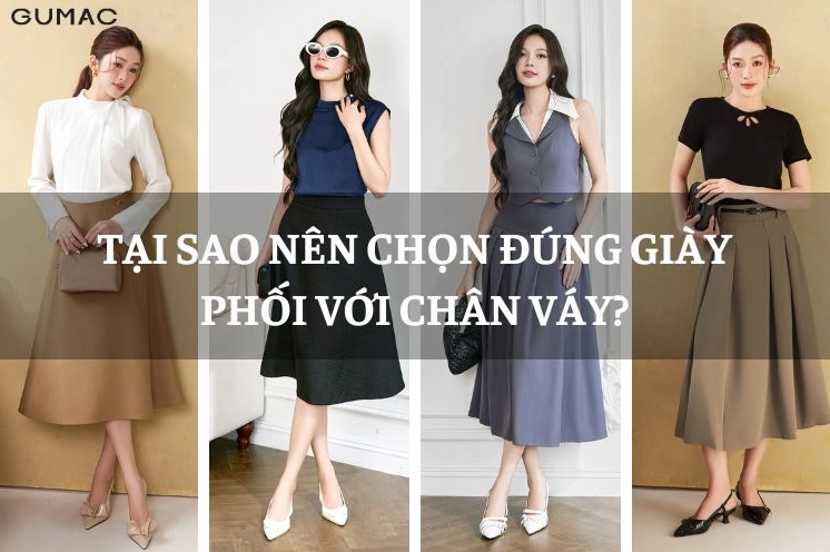 Phối váy dài qua gối với sandal thanh nhã