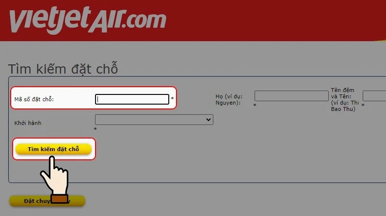 Quy trình mua thêm hành lý ký gửi Vietjet trực tuyến