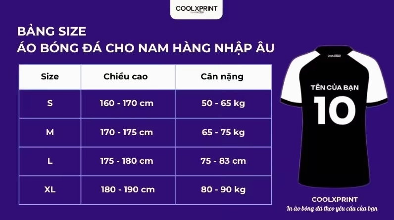 Size Áo Đá Bóng Châu Âu Chuẩn Nhất 2026: Hướng Dẫn Chi Tiết