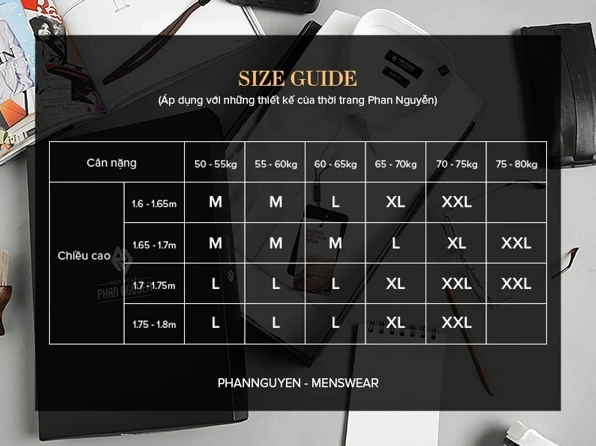 Size XL Nam Bao Nhiêu Kg? Hướng Dẫn Chọn Size Chuẩn 2026