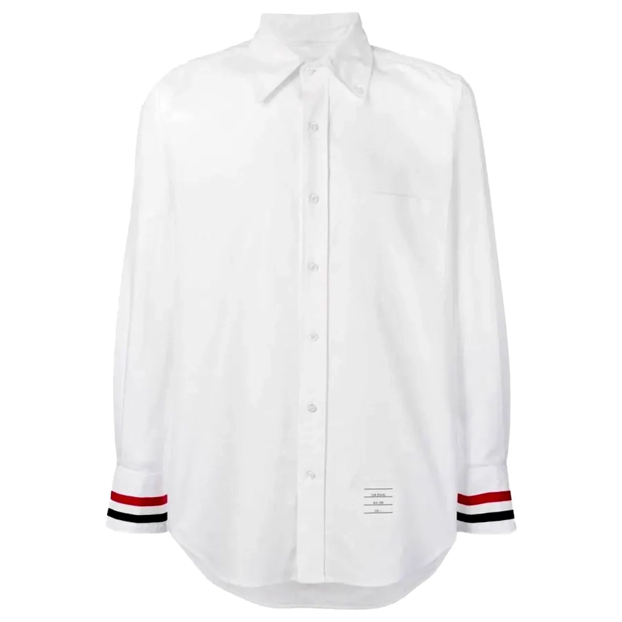 Sơ mi Thom Browne trắng cổ điển