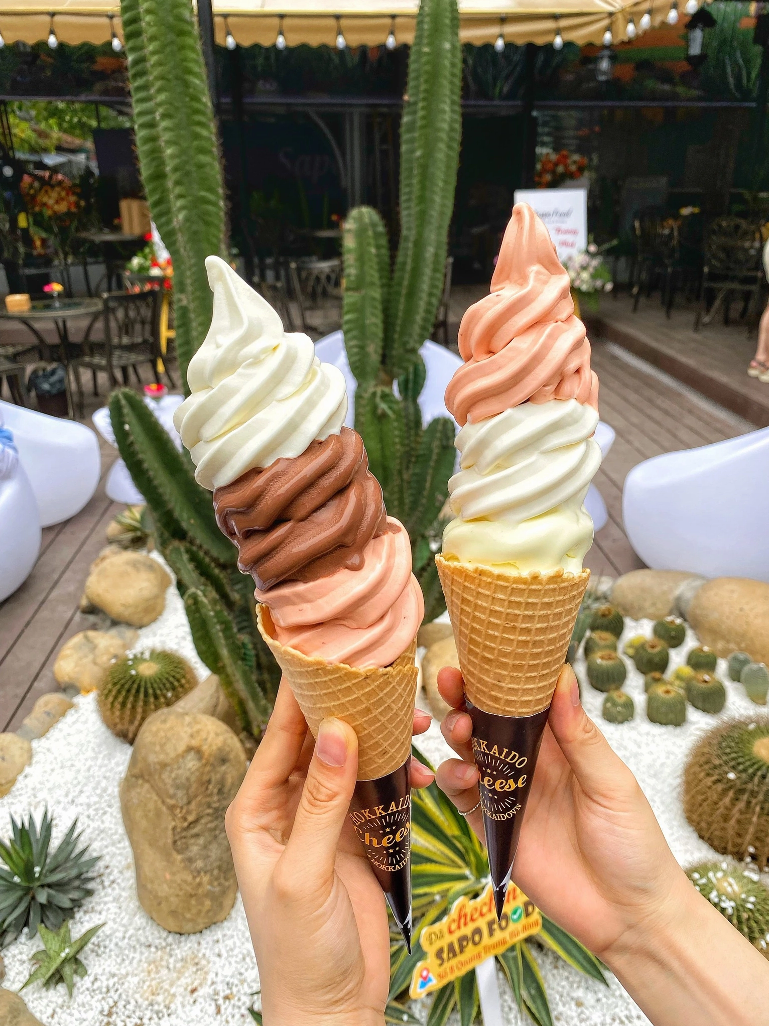Thưởng thức kem Gelato