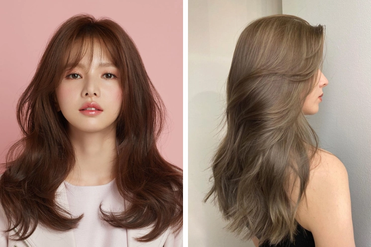 Tóc màu nâu tây trầm ấm áp