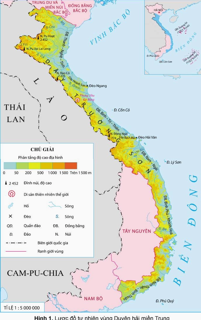 Vị trí địa lý và các vùng lân cận của Tây Nguyên