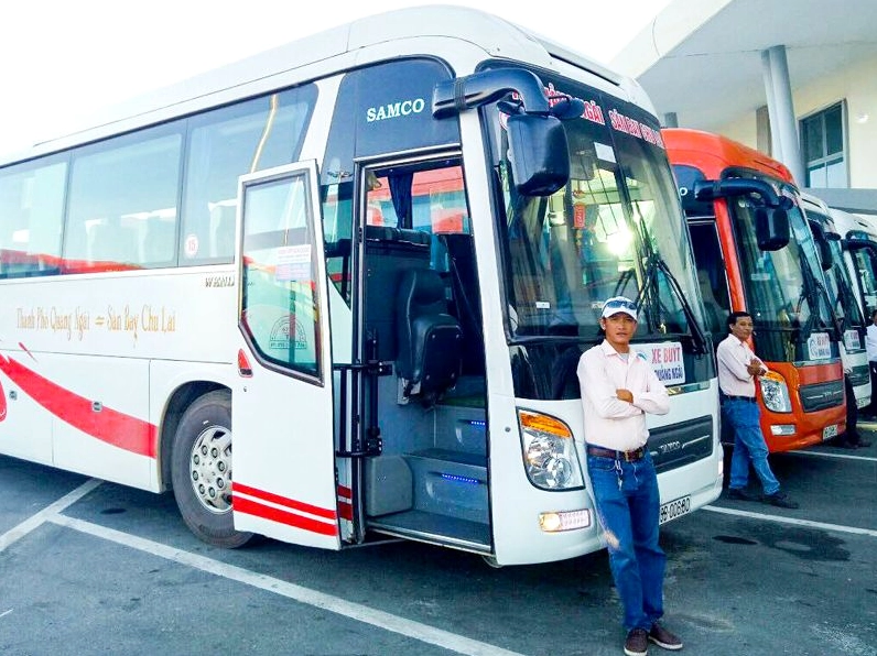 Xe buýt tuyến Quảng Ngãi - Chu Lai