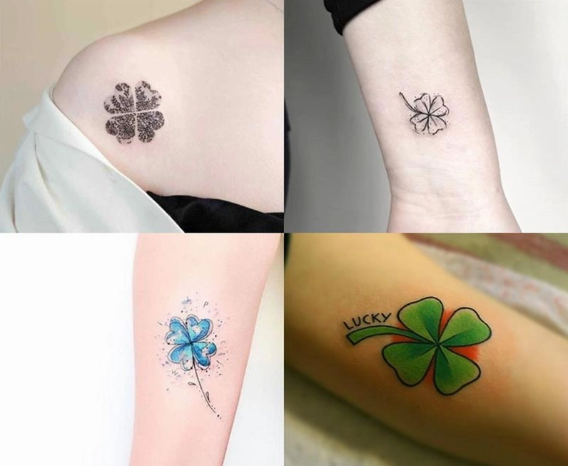 Ý nghĩa của hình xăm cỏ 4 lá về may mắn và tình yêu